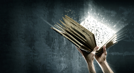 Data flying off the pages of a book. Credit: https://www.istockphoto.com/portfolio/efks