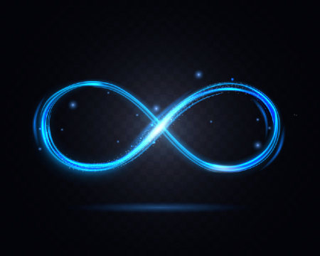 Infinity symbol illustrating how data and story are interdependent poles in a relationship. Credit: https://www.istockphoto.com/portfolio/Bigmouse108