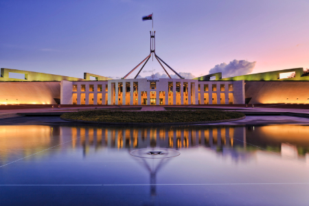 Australian Parliament House. Credit: https://www.istockphoto.com/portfolio/zetter