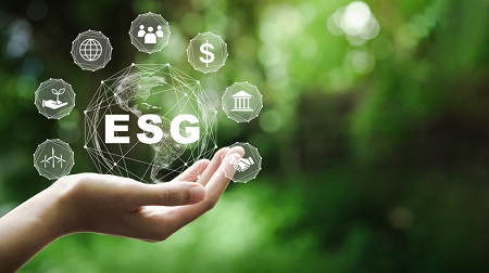 Symbols of ESG performance as environment, social and governance. Credit: https://www.istockphoto.com/portfolio/KhanchitKhirisutchalual