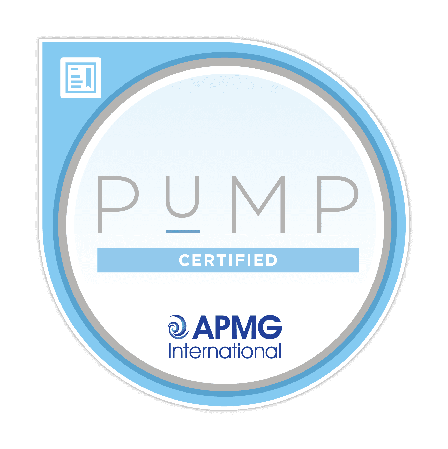 PuMP Certification Badge provided by APMG
